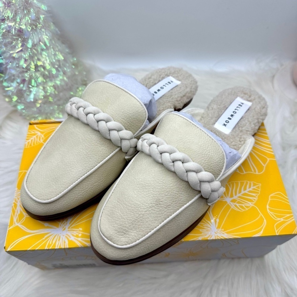 YELLOW BOX Bliss Lined Mules size 7.5M - Picture 2 of 9